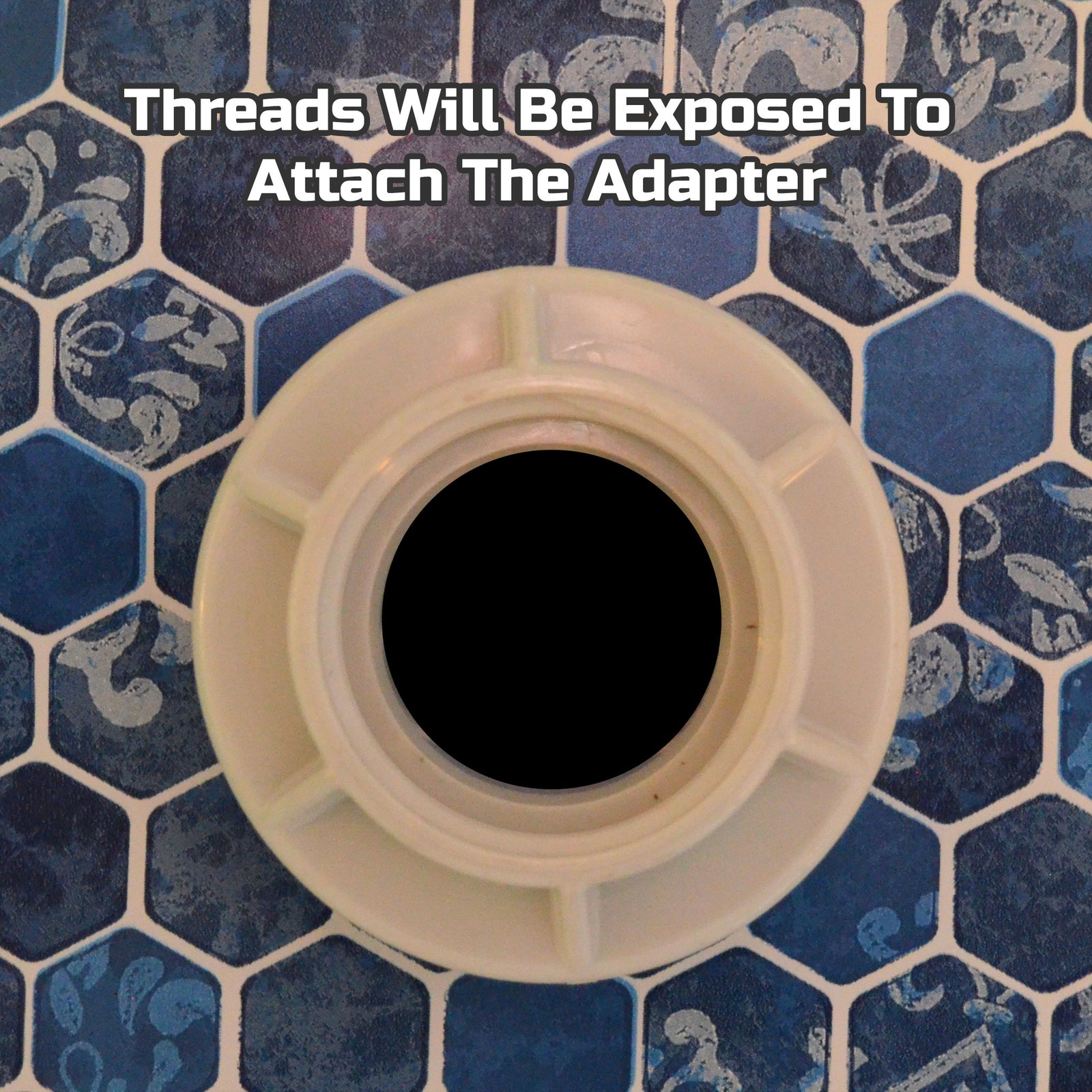 Threaded Inlet Adapter 1.5 Inch Hose X 1.5 Inch Pipe Thread. - The Aquabag